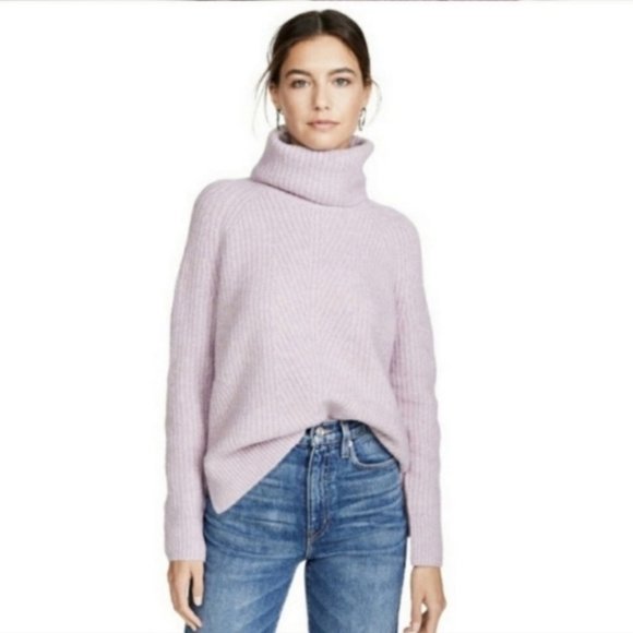 Madewell Sweaters - MADEWELL Chunky Cable Knit Wool Mercer Turtleneck Sweater Size Small